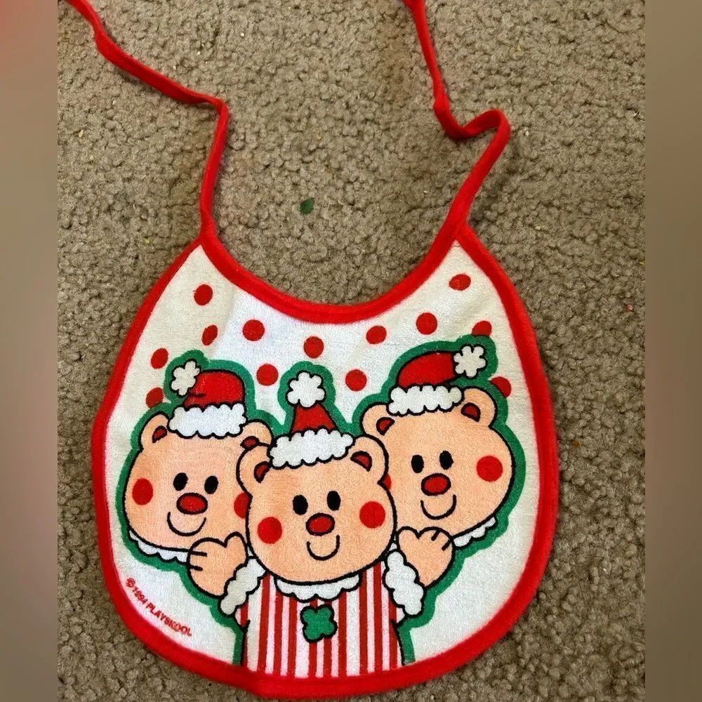 Vintage Playskool Clown Tie Bib